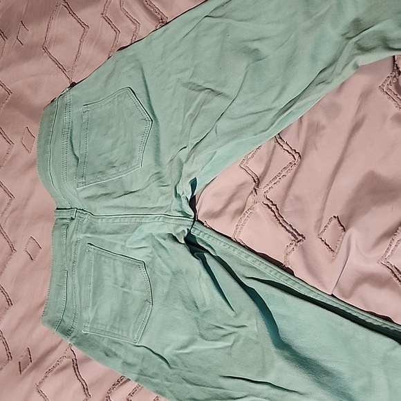 Arizona jeans, super skinny, aqua color, Size 7. - Picture 4 of 5